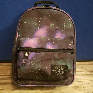 Mini Backpack PARKLAND space sky design black purple green cooler material linin